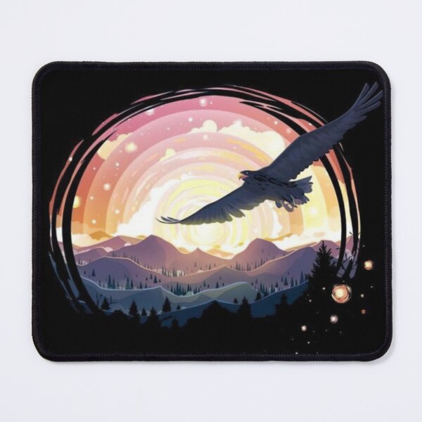 Item preview, Eagle Soaring Over Sunset  Artwork  designed and sold by NivyasArtistry.