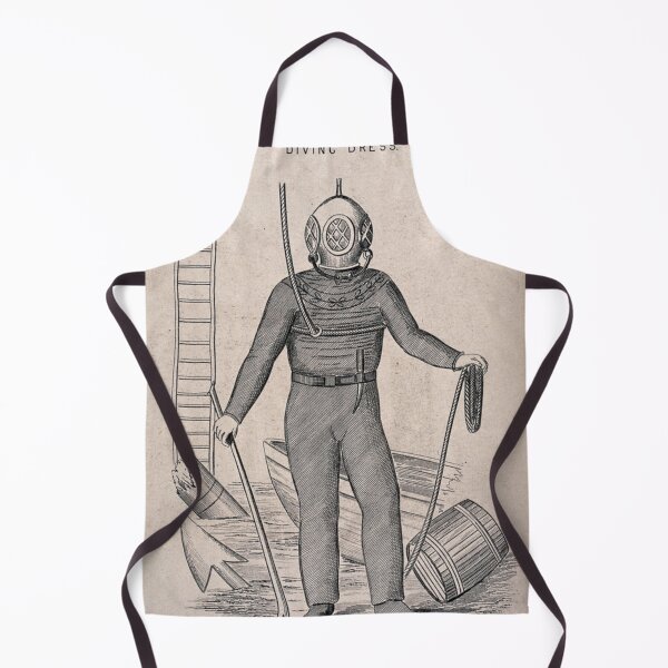 Item preview, Antique Diver designed and sold by BlueSpecsStudio.