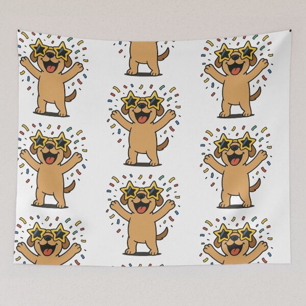 Item preview, Dog Throwing Confetti – Fun New Year Party Dog designed and sold by Confuzz1ed.
