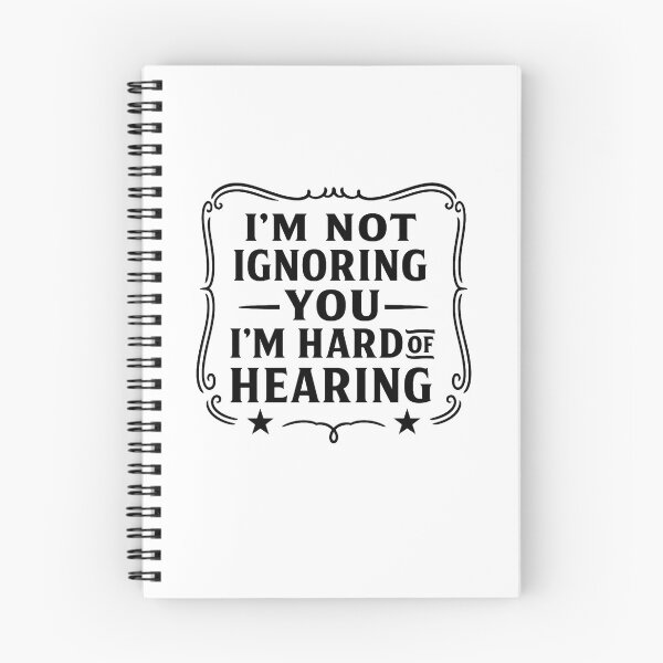 Item preview, I'm Not Ignoring You I'm Hard of Hearing Funny Deaf  designed and sold by hemagamo.
