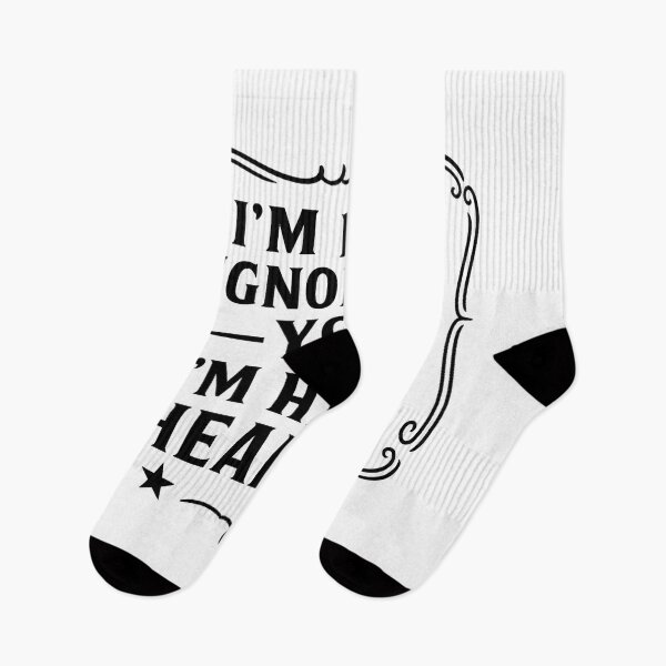 Item preview, I'm Not Ignoring You I'm Hard of Hearing Funny Deaf  designed and sold by hemagamo.