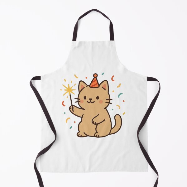Item preview, Cat with Sparkler – Cute New Year Celebration Cat designed and sold by Confuzz1ed.