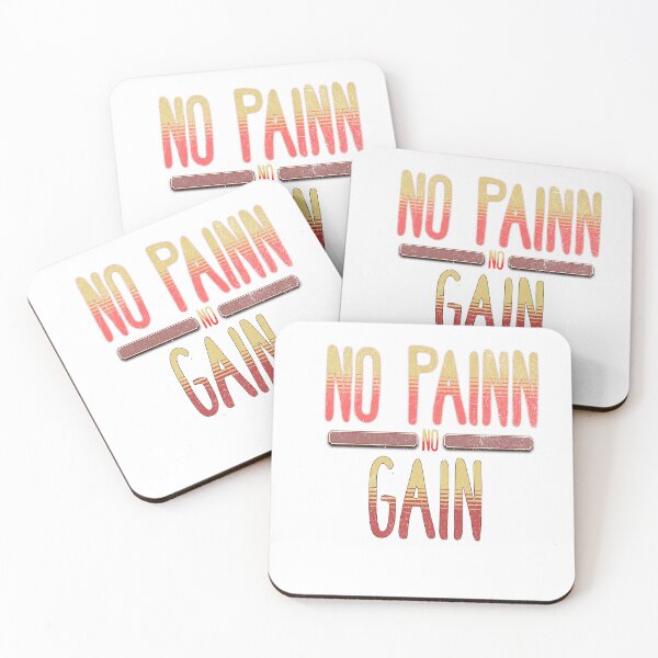 Item preview, Motivational No Pain No Gain Workout Fitness Training designed and sold by skymarket01.
