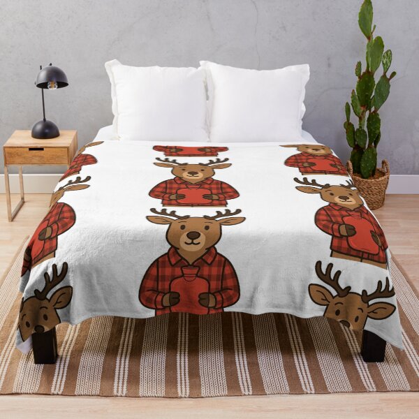 Item preview, Deer with Hot Water Bottle – Cozy Winter Deer designed and sold by Confuzz1ed.
