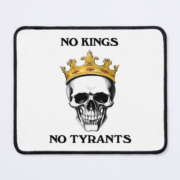 Item preview, No Kings No Tyrants Skull With Crown designed and sold by TheRainFamily.