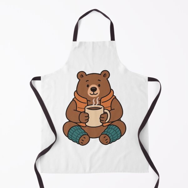 Item preview, Bear with Giant Mug – Warm and Cozy Winter Bear designed and sold by Confuzz1ed.