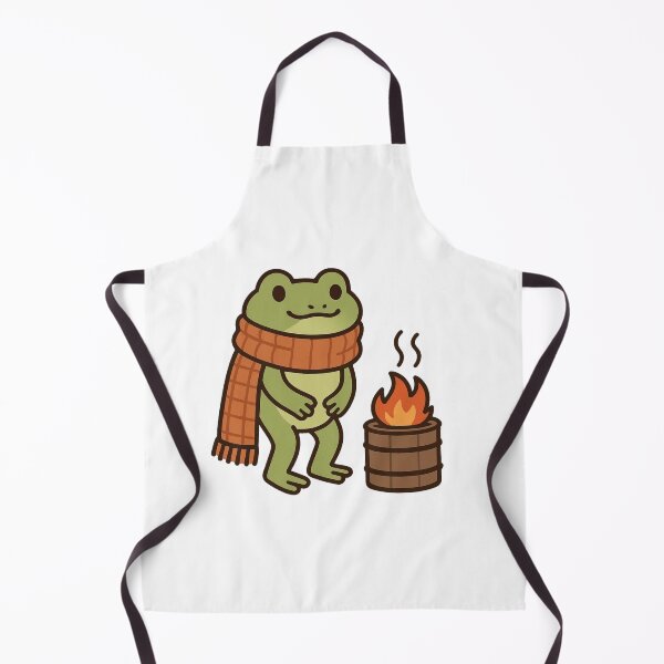 Item preview, Frog Beside Heater – Cute Winter Frog designed and sold by Confuzz1ed.