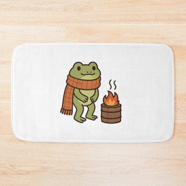 Item preview, Frog Beside Heater – Cute Winter Frog designed and sold by Confuzz1ed.