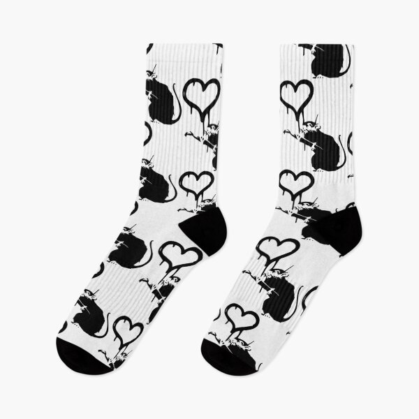 Item preview, Banksy Style Rat Holding Dripping Heart designed and sold by DonVivaldo.