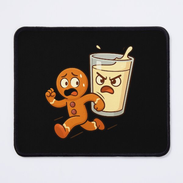 Item preview, Gingerbread Running From Milk designed and sold by Napini.
