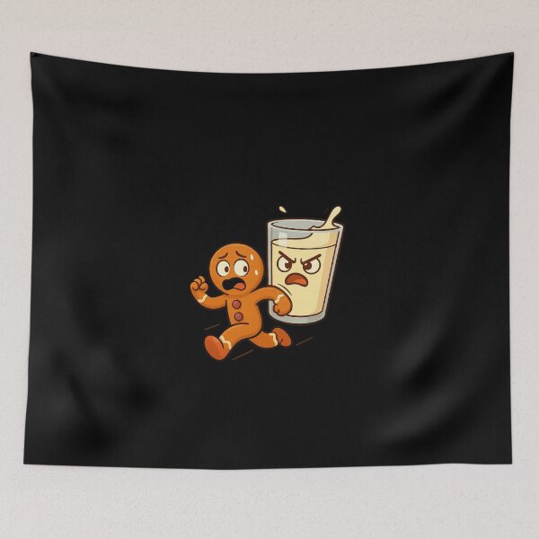 Item preview, Gingerbread Running From Milk designed and sold by Napini.