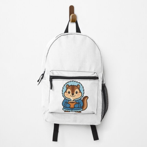 Item preview, Chipmunk in Parka with Hot Tea – Cozy Winter Chipmunk designed and sold by Confuzz1ed.