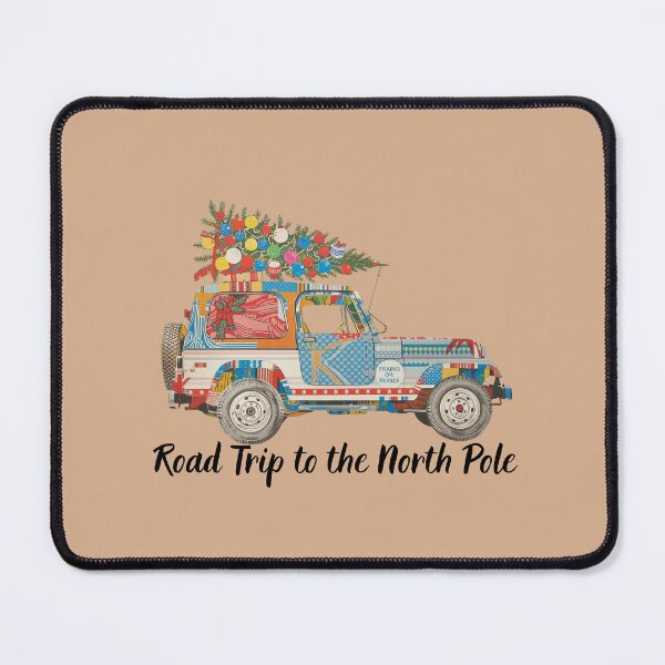 Item preview, North Pole Road Trip – Christmas Jeep Loaded with Gifts IllustrationIllustration designed and sold by MiszungART.
