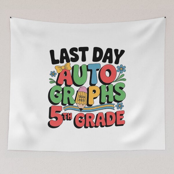 Item preview, Last Day of School Autograph 5th Grade Graduation8  designed and sold by BeetleMalon.