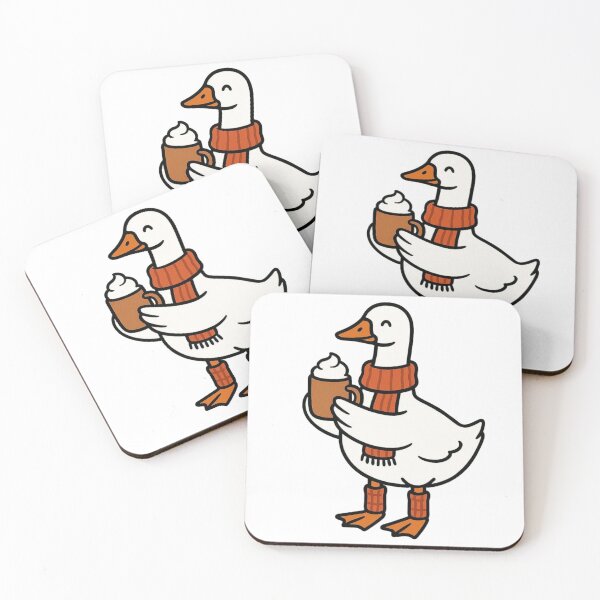 Item preview, Goose with Winter Mug – Cute Cozy Goose designed and sold by Confuzz1ed.