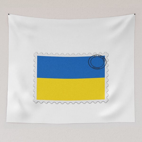 Item preview, Ukraine National Flag Postage Stamp designed and sold by red-amber65.