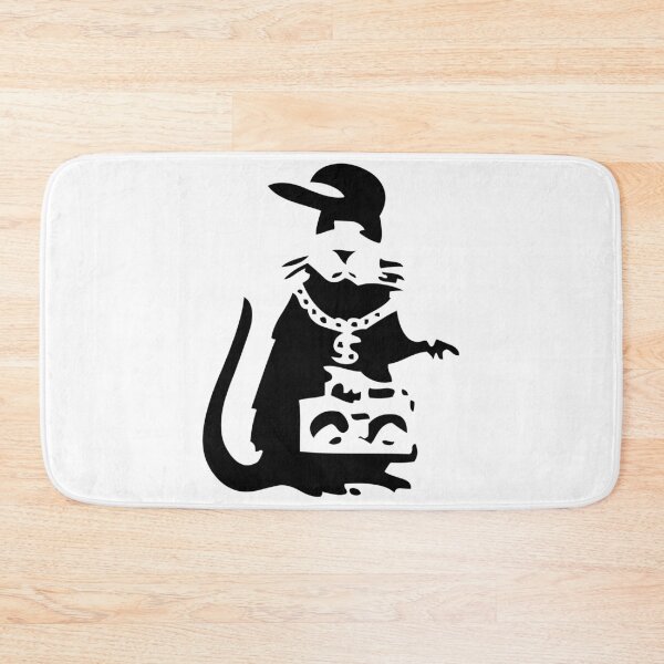 Item preview, Stencil Rat DJ With Chain and Boombox designed and sold by DonVivaldo.