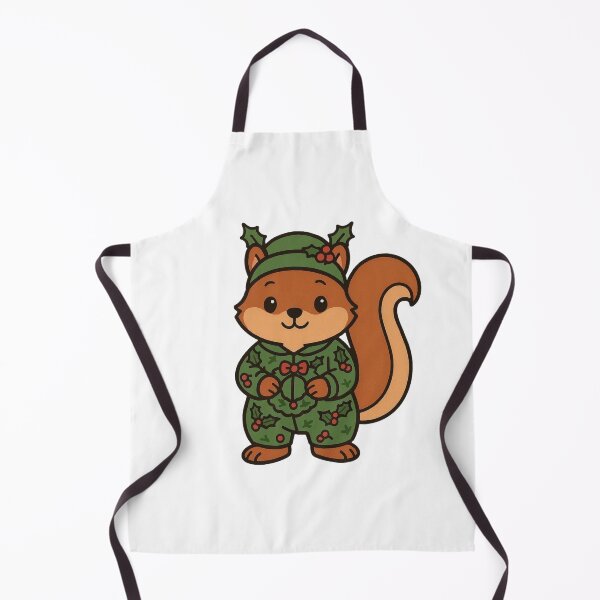 Item preview, Squirrel Holding Wreath – Cute Christmas Squirrel designed and sold by Confuzz1ed.