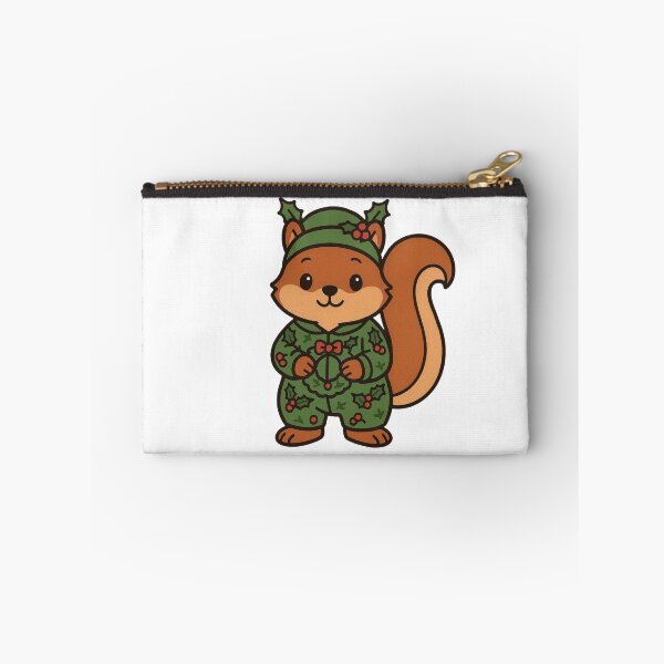 Item preview, Squirrel Holding Wreath – Cute Christmas Squirrel designed and sold by Confuzz1ed.