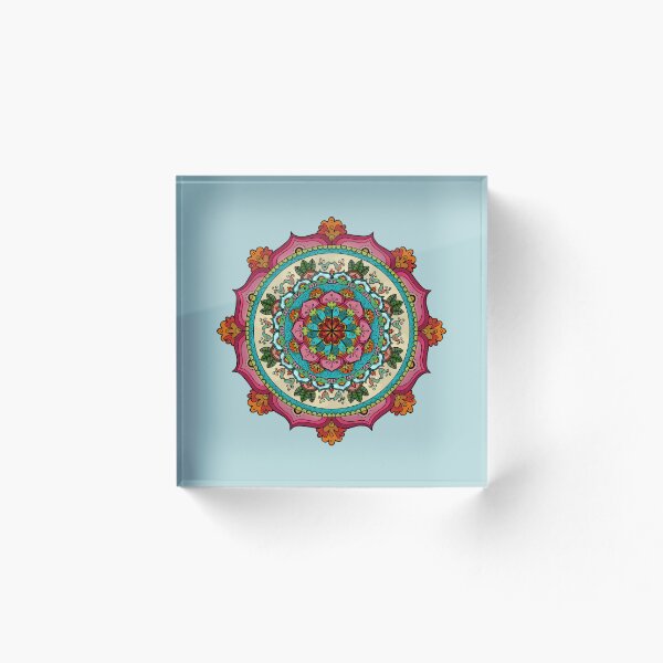 Artikelvorschau, Farbenfrohe geometrische Mandala-Natur entworfen und verkauft von NaliniLe.