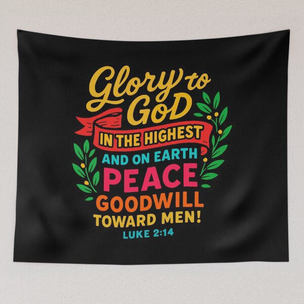 Item preview, Luke 2:14 Glory to God in the Highest designed and sold by plushism.