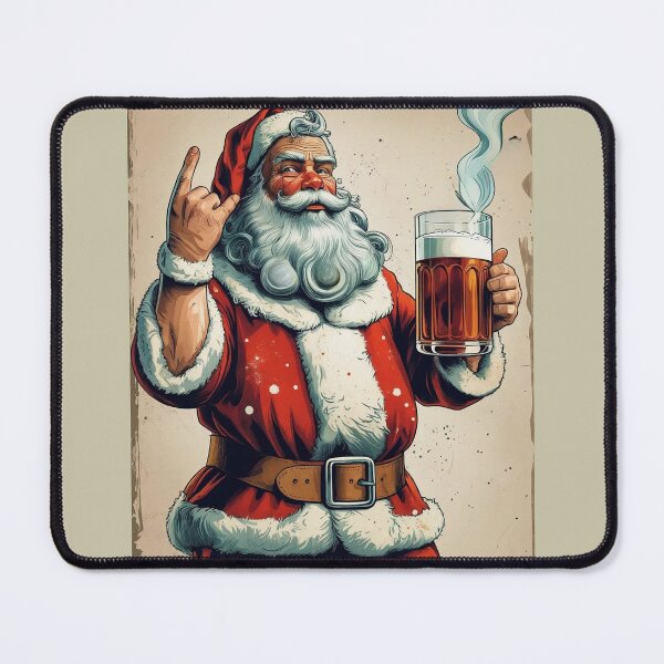 Item preview, Santa Claus Rocks with Beer - Merry Christmas designed and sold by RSDigitalPrintDesign.