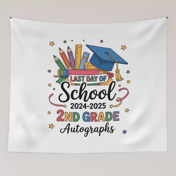 Item preview, Last Day of School Autographs 1st Grade Graduation 2025 2  designed and sold by BeetleMalon.