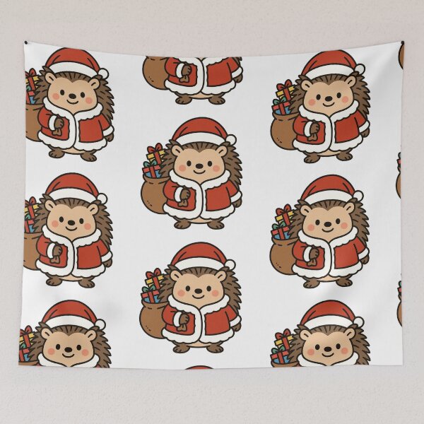 Artikelvorschau, Igel mit Geschenksack – Niedlicher Weihnachtshelfer entworfen und verkauft von Confuzz1ed.