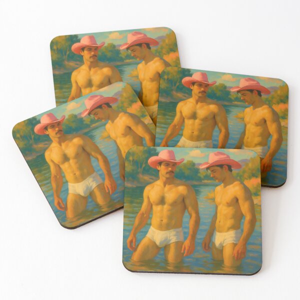 Item preview, Pink Cowboy No. 8 — River Dip Duo designed and sold by MPForet.