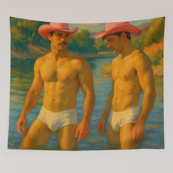 Item preview, Pink Cowboy No. 8 — River Dip Duo designed and sold by MPForet.