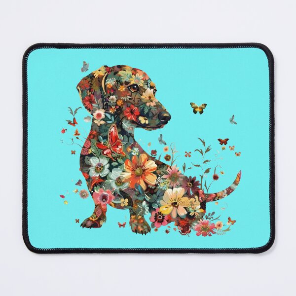 Item preview, Floral Dachshund, Floral Dachshund, Dachshund Mom, Dachshund, Funny Dachshund, Funny Gift for Dachshund Lover. designed and sold by DesignDenDo ⭐⭐⭐⭐⭐.
