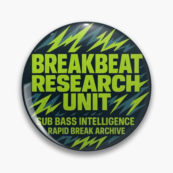 Item preview, Breakbeat Research Unit Logo – Jungle Breaks Bass Sticker designed and sold by |TRSSHOP|.