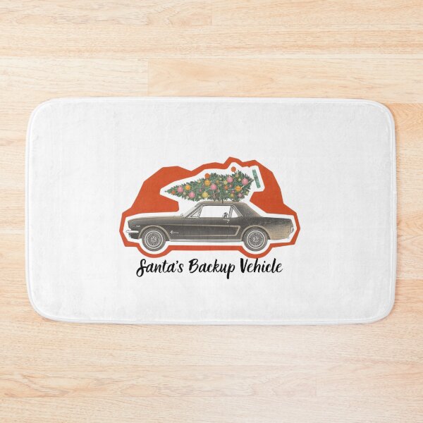 Item preview, Santa’s Backup Vehicle – Funny Retro Christmas Car Illustration designed and sold by MiszungART.