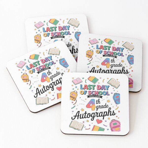 Item preview, Last Day of School Autographs 4th Grade Graduation 2025  designed and sold by THagBlue.