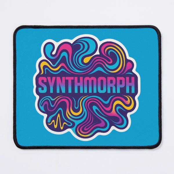 Item preview, Synthmorph Psychedelic Neon Design – Colorful Electronic Sticker designed and sold by |TRSSHOP|.