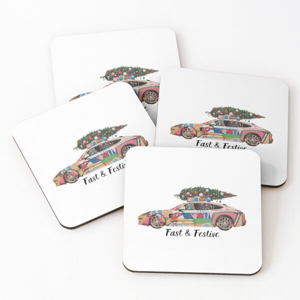 Item preview, Fast & Festive – Christmas Sports Car with Holiday Tree Art designed and sold by MiszungART.