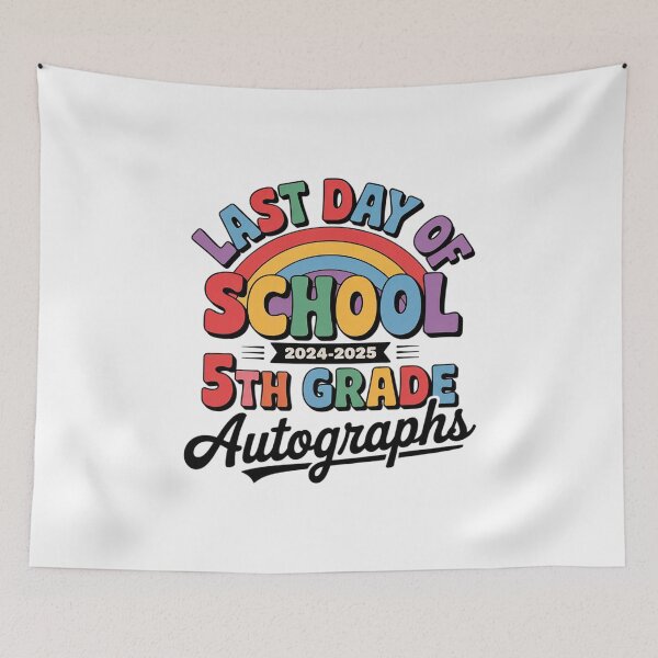 Item preview, Last Day of School Autographs 5th Grade Graduation 2025  designed and sold by THagBlue.