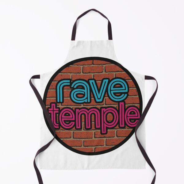 Item preview, Rave Temple Neon Brick Logo – House & Rave Culture Sticker designed and sold by |TRSSHOP|.
