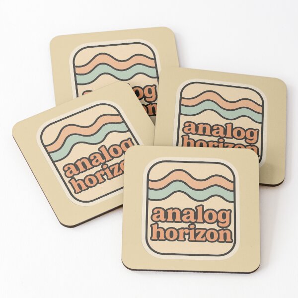 Item preview, Analog Horizon Retro Pastel Logo – Vintage Synth Sticker designed and sold by |TRSSHOP|.