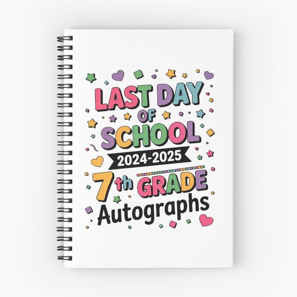 Item preview, Last Day of School Autographs 7th Grade Graduation 2025  designed and sold by THagBlue.