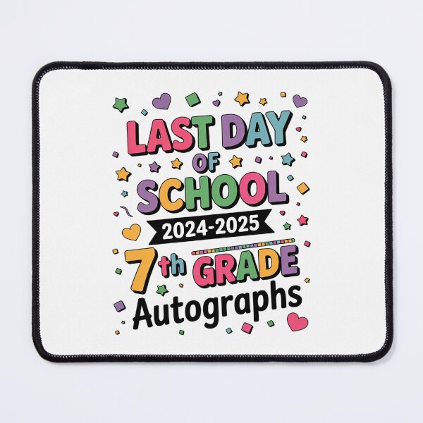Item preview, Last Day of School Autographs 7th Grade Graduation 2025  designed and sold by THagBlue.