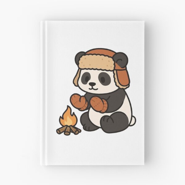 Item preview, Panda Warming Paws by Fire – Cozy Winter Panda designed and sold by Confuzz1ed.