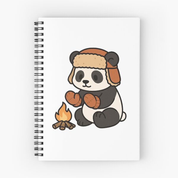 Item preview, Panda Warming Paws by Fire – Cozy Winter Panda designed and sold by Confuzz1ed.