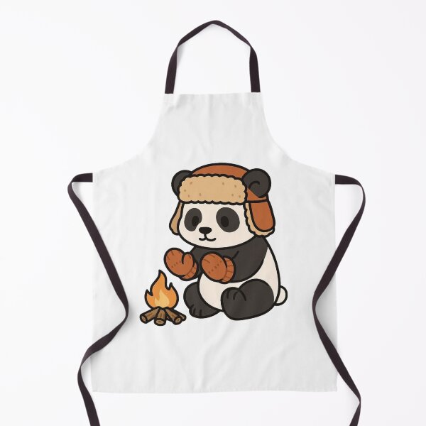 Item preview, Panda Warming Paws by Fire – Cozy Winter Panda designed and sold by Confuzz1ed.