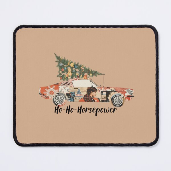 Item preview, Ho-Ho-Horsepower – Retro Christmas Muscle Car Illustration designed and sold by MiszungART.