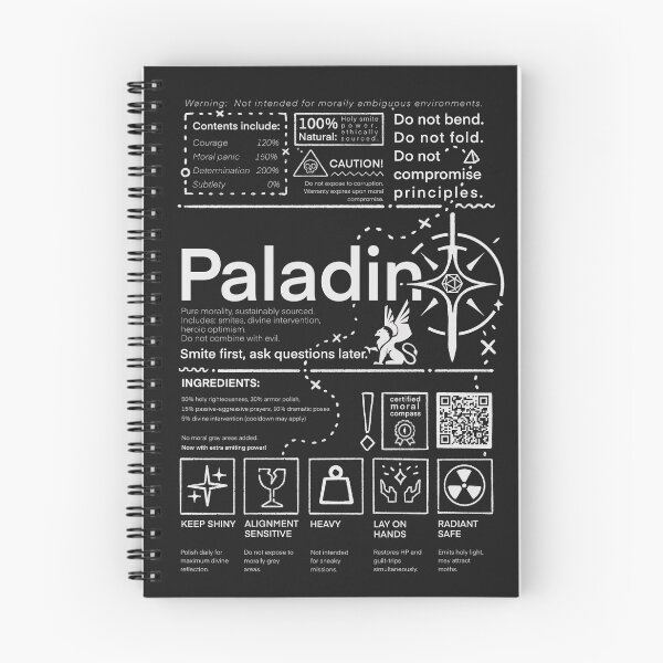 Item preview, D&D Classes - Paladin: Handle with Care | DnD Survival Kit designed and sold by keyvei.