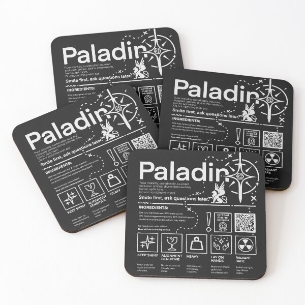 Item preview, D&D Classes - Paladin: Handle with Care | DnD Survival Kit designed and sold by keyvei.
