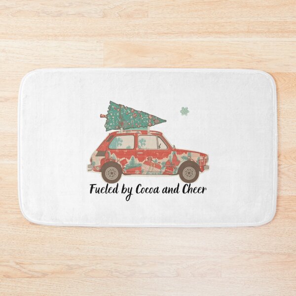 Item preview, Fueled by Cocoa and Cheer – Cute Christmas Car Illustration designed and sold by MiszungART.