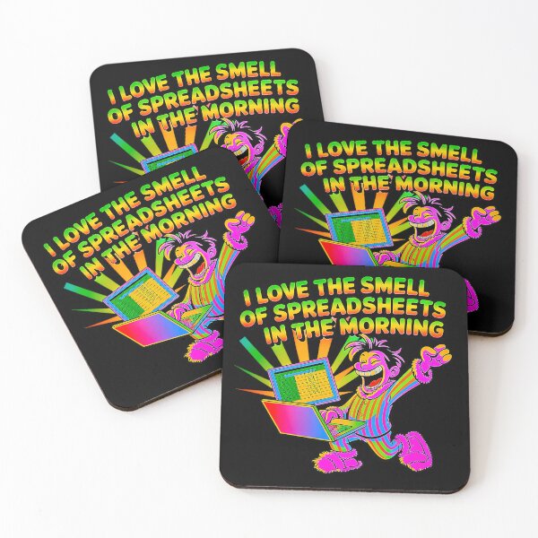 Item preview, Neon Spreadsheet Addict Morning Excel Chaos Vibes designed and sold by Amanda's Factory.