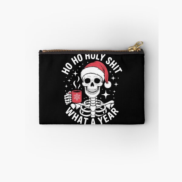 Item preview, Funny Skeleton Ho Ho Holy Shit What A Year designed and sold by legendaryskins.
